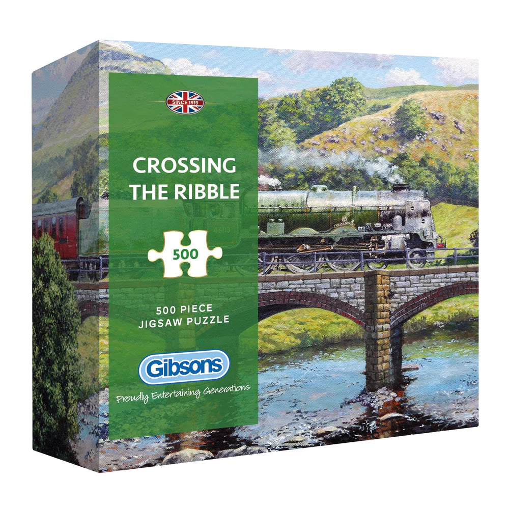 Gibsons Crossing the Ribble 500 Piece Jigsaw Puzzle