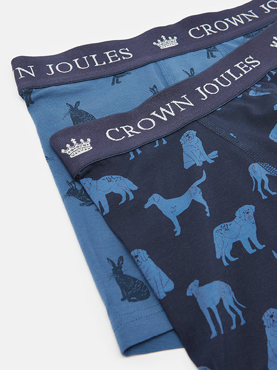 Joules Crown Joules Cotton Boxers 2 Pack