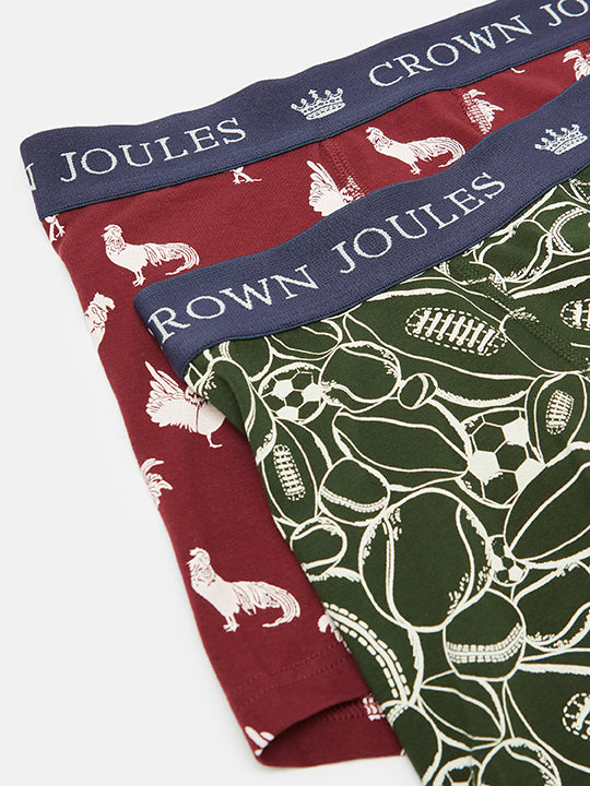 Joules Crown Joules Cotton Boxers 2 Pack