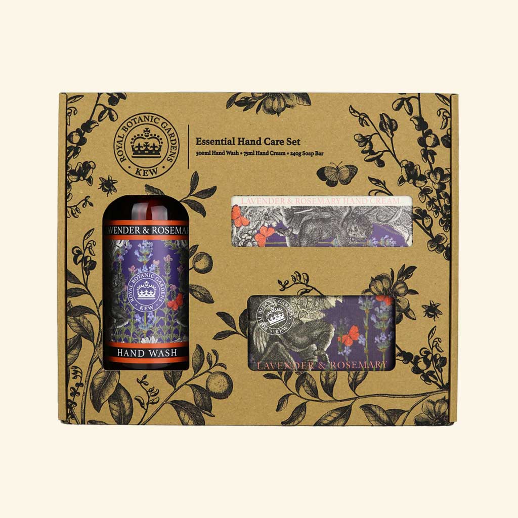 English Soap Company Kew Gardens Lavender & Rosemary Essential Hand Care Gift Box