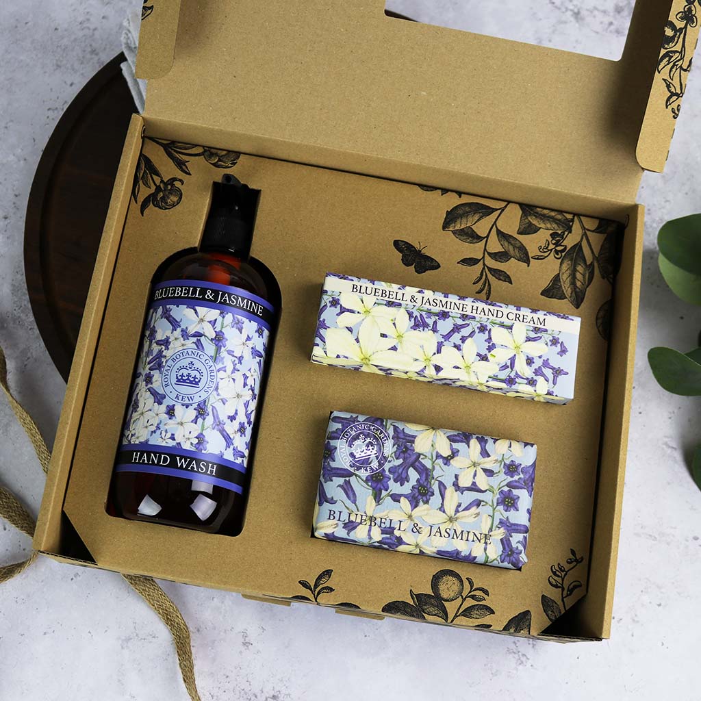 English Soap Company Kew Gardens Bluebell & Jasmine Essential Hand Care Gift Box