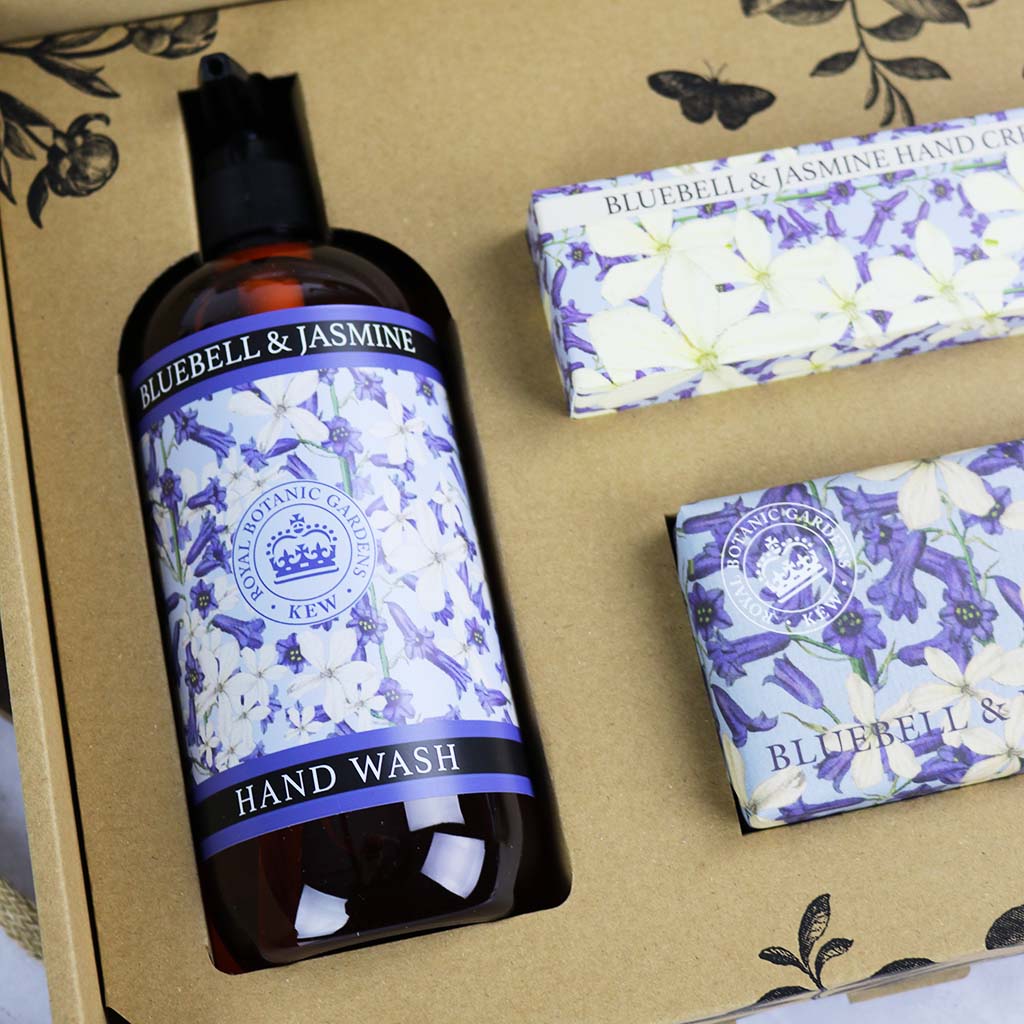 English Soap Company Kew Gardens Bluebell & Jasmine Essential Hand Care Gift Box