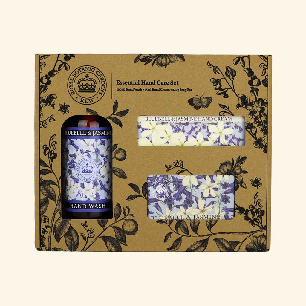 English Soap Company Kew Gardens Bluebell & Jasmine Essential Hand Care Gift Box