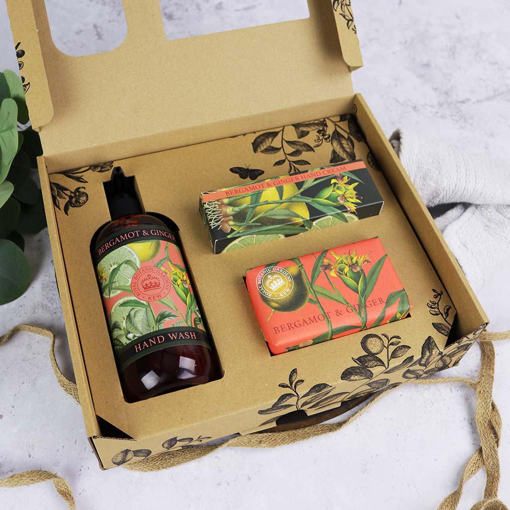 English Soap Company Kew Gardens Bergamot & Ginger Essential Hand Care Gift Box