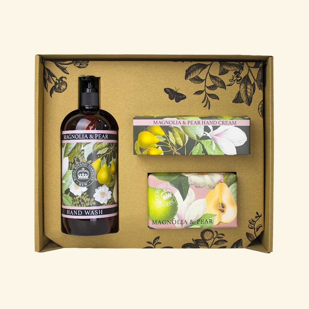 English Soap Company Kew Gardens Magnolia & Pear Essential Hand Care Gift Box