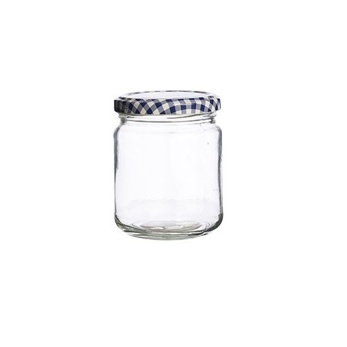 Kilner Round Twist Top Jar with Gingham Lid 228ml