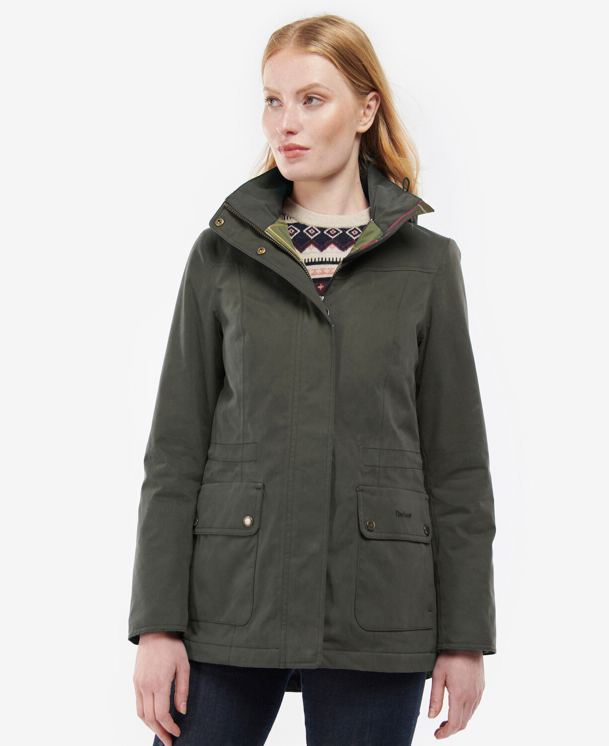 Barbour Buttercup Jacket - Olive/Classic