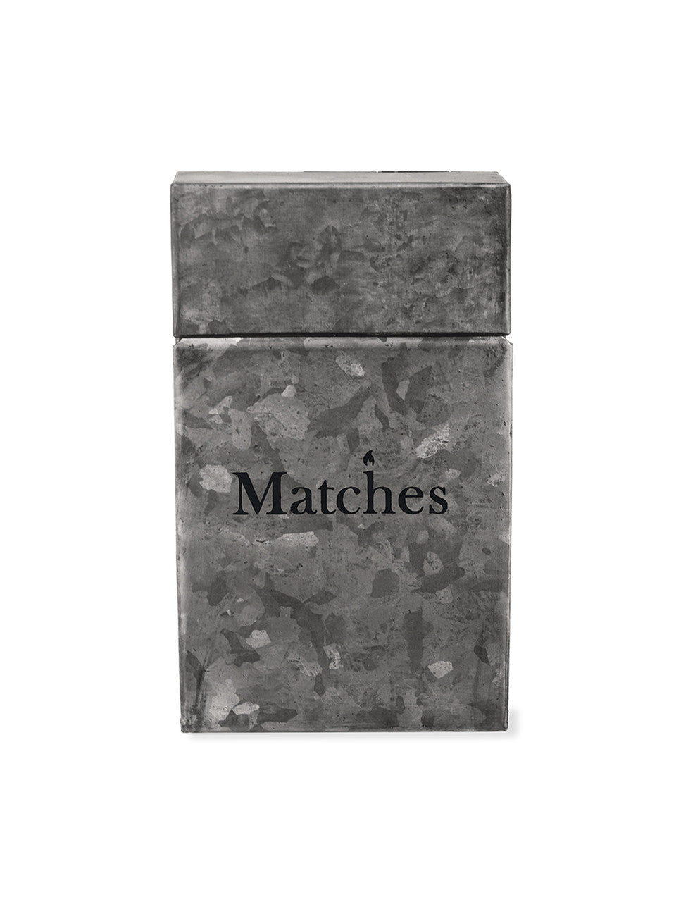 Garden Trading Steel Match Box Black Galvanised