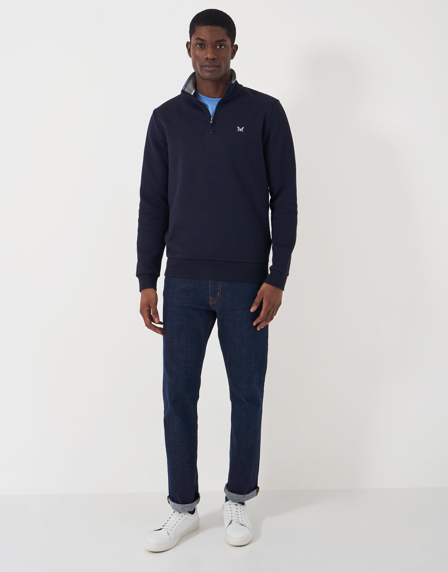 Crew Clothing Classic Half Zip Sweatshirt