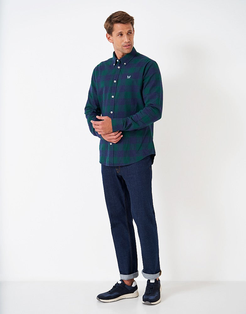 Crew Clothing Brushed Timothy Buffalo Check Casual Fit Shirt