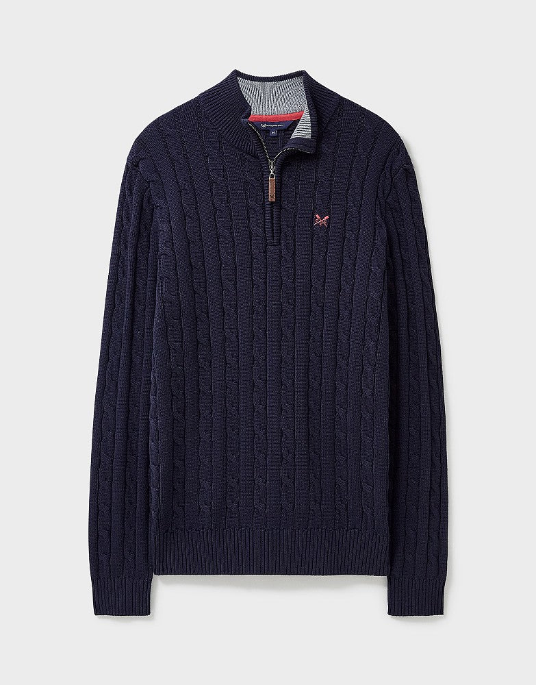 Crew Clothing Oarsman Cable Knit Half Zip Jumper – Sam Turner & Sons