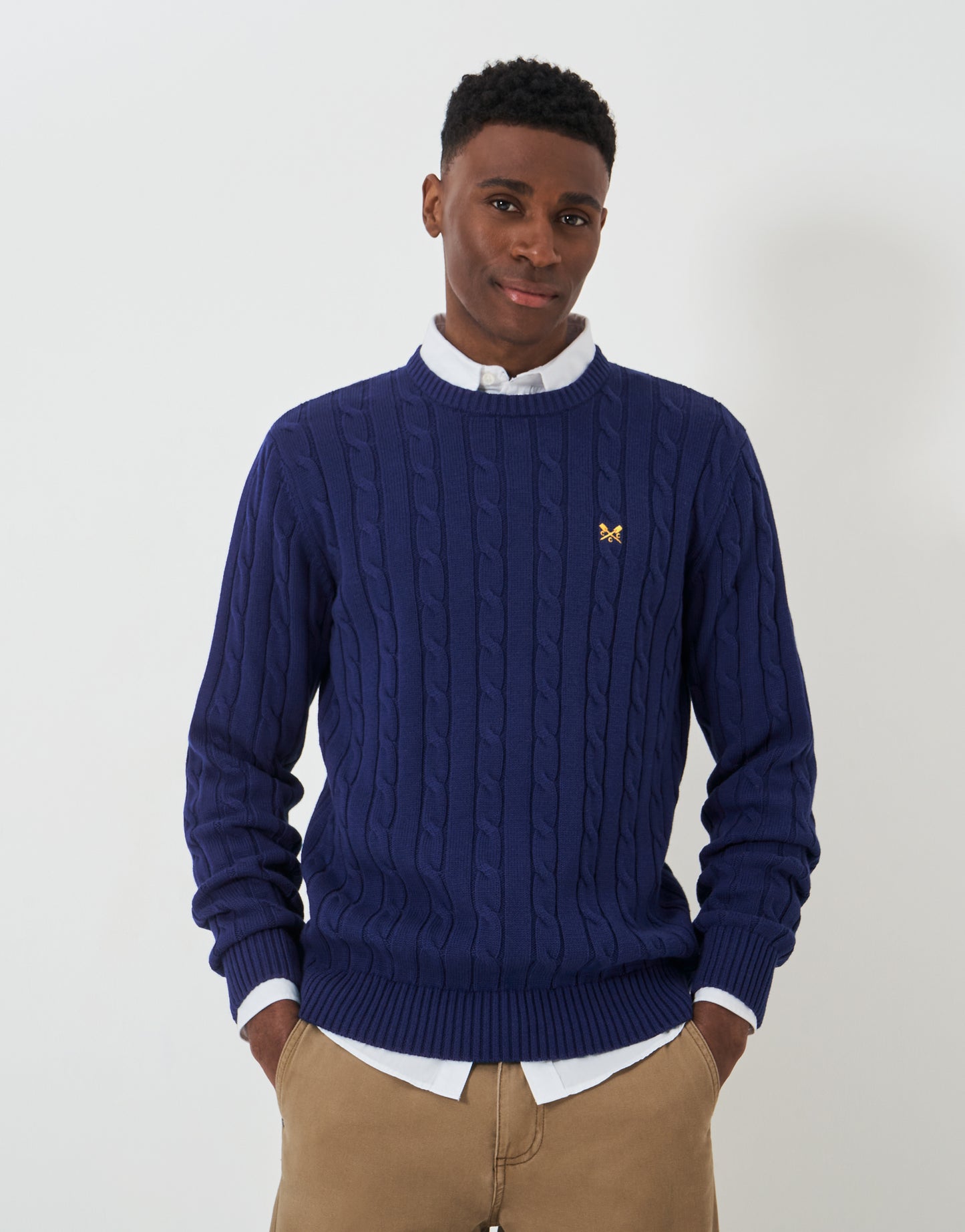 Crew Clothing Oarsman Cable Crew Neck Jumper