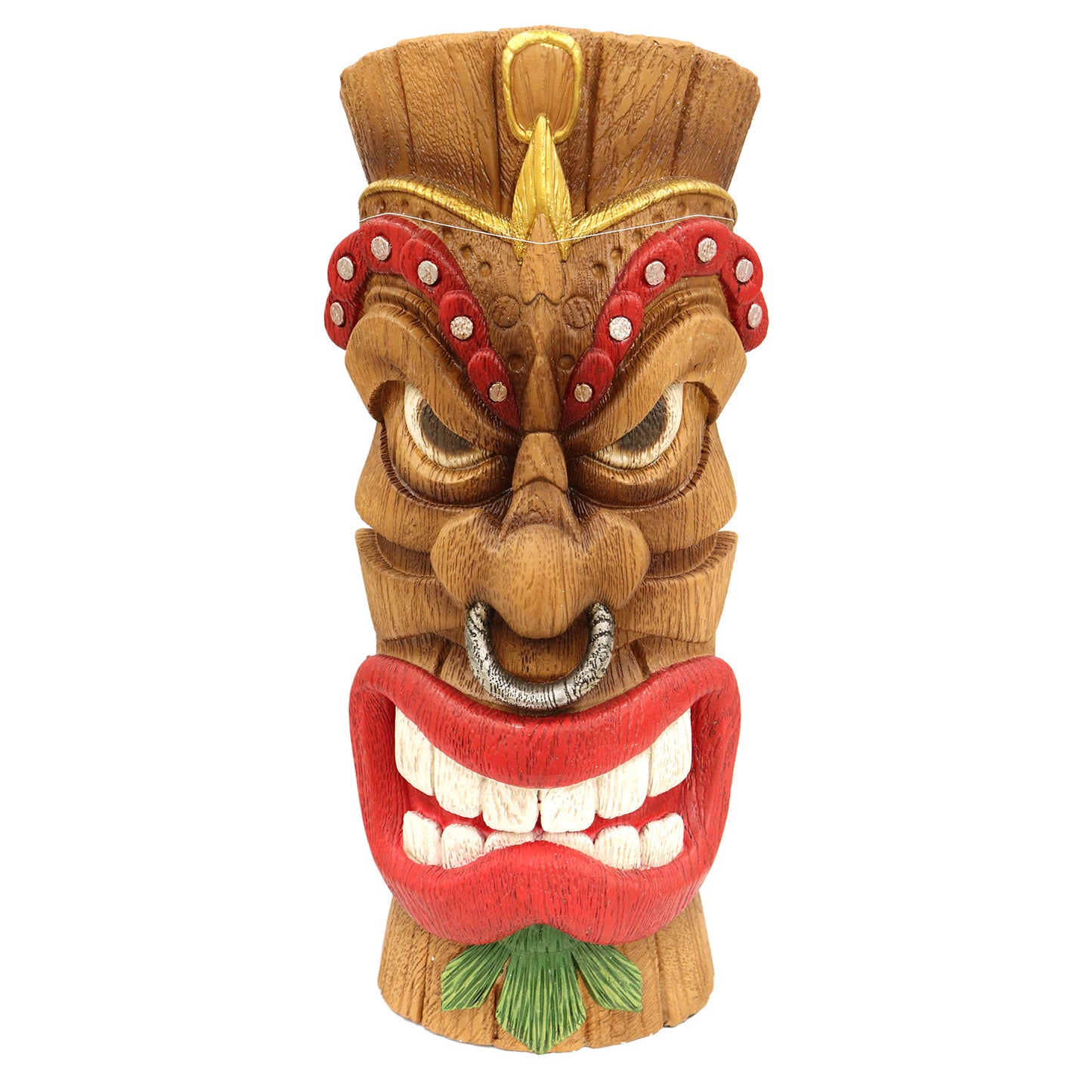 Primus Large Coloured Tiki Totem Planter with Nose Ring