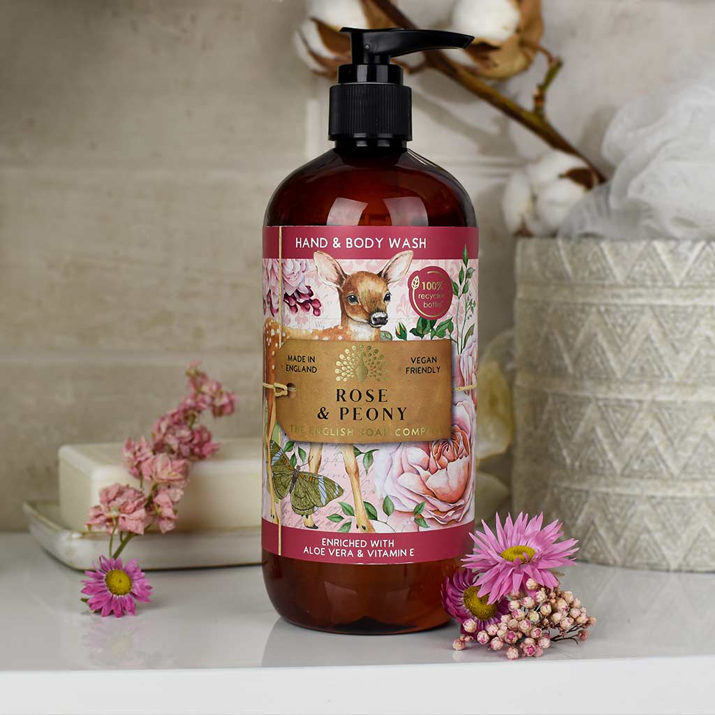 English Soap Company Anniversary Rose & Peony Hand & Body Wash