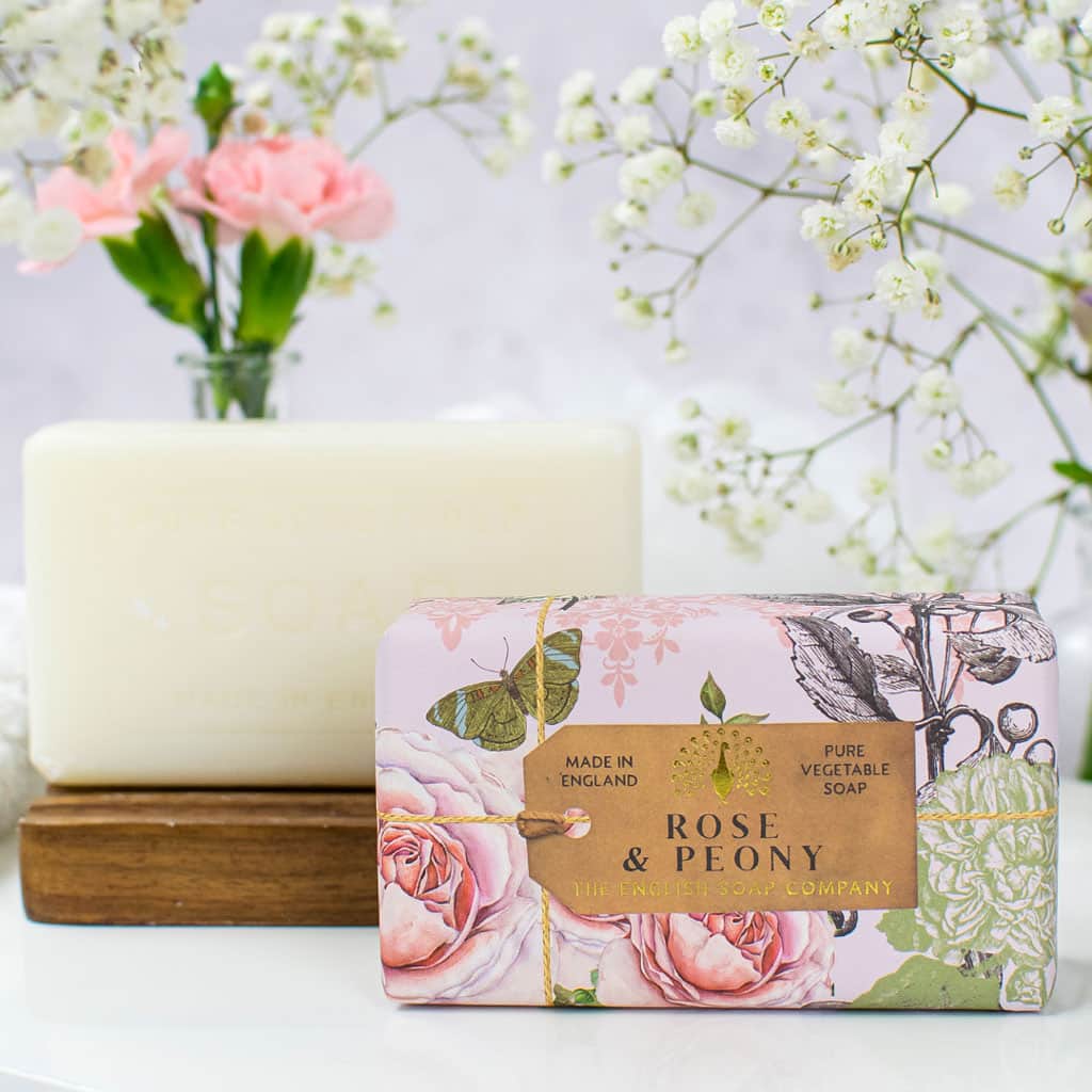 English Soap Company Anniversary Rose & Peony Soap Bar