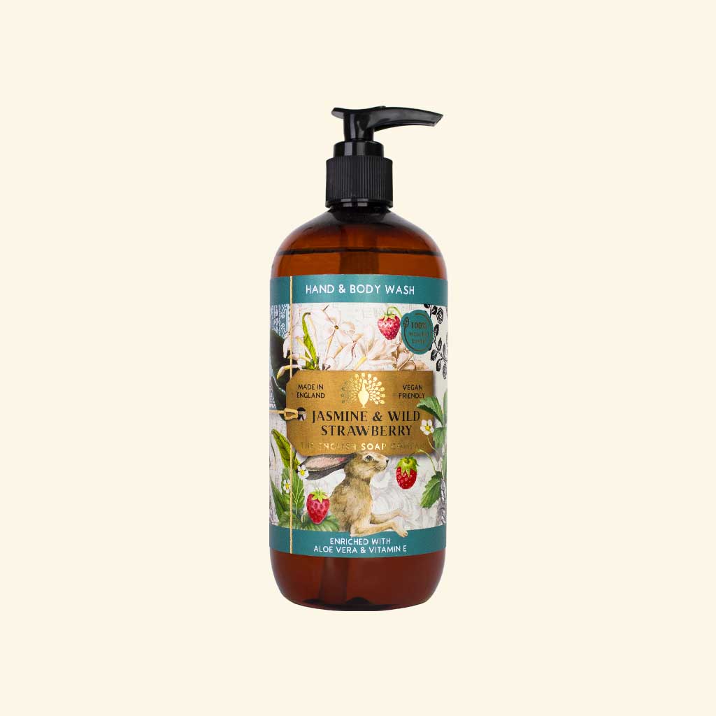 English Soap Company Anniversary Jasmine & Wild Strawberry Hand & Body Wash