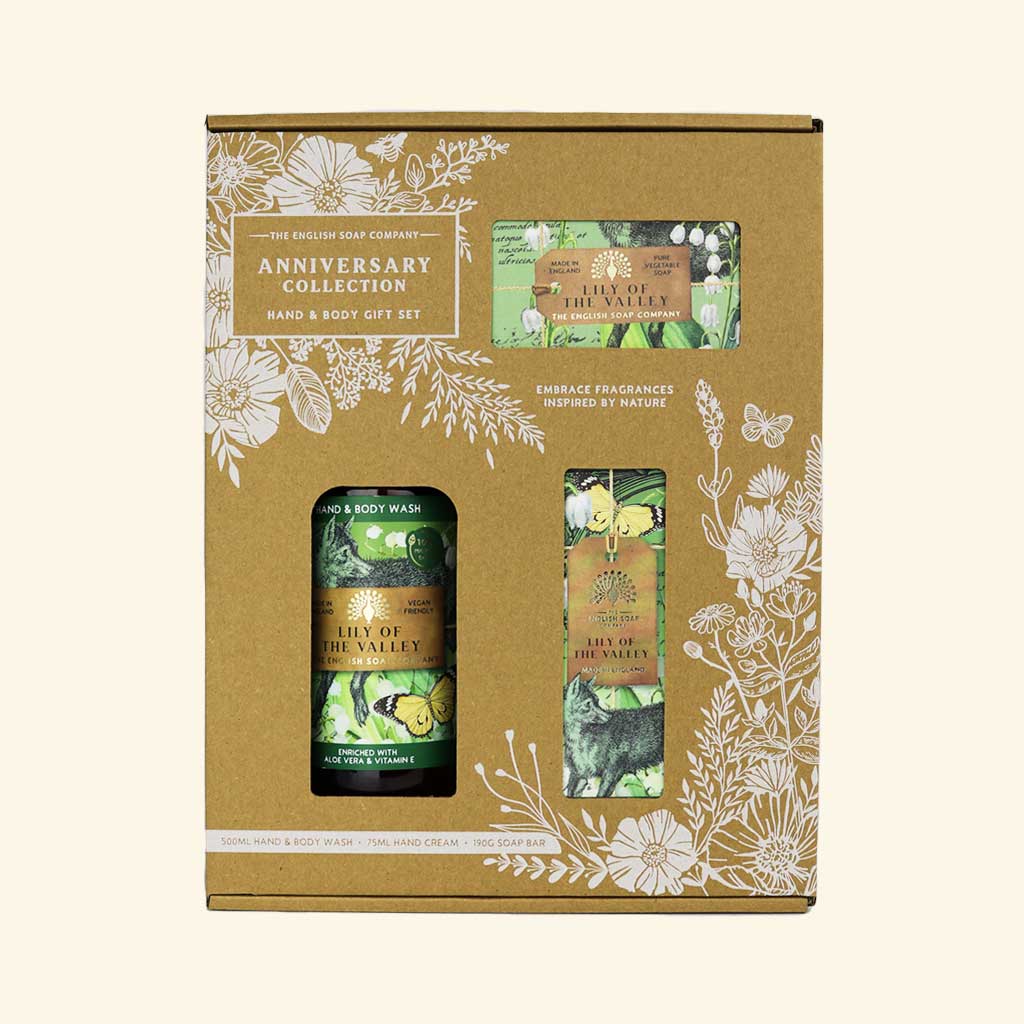 English Soap Company Anniversary Hand & Body Gift Set Lily of The Valley