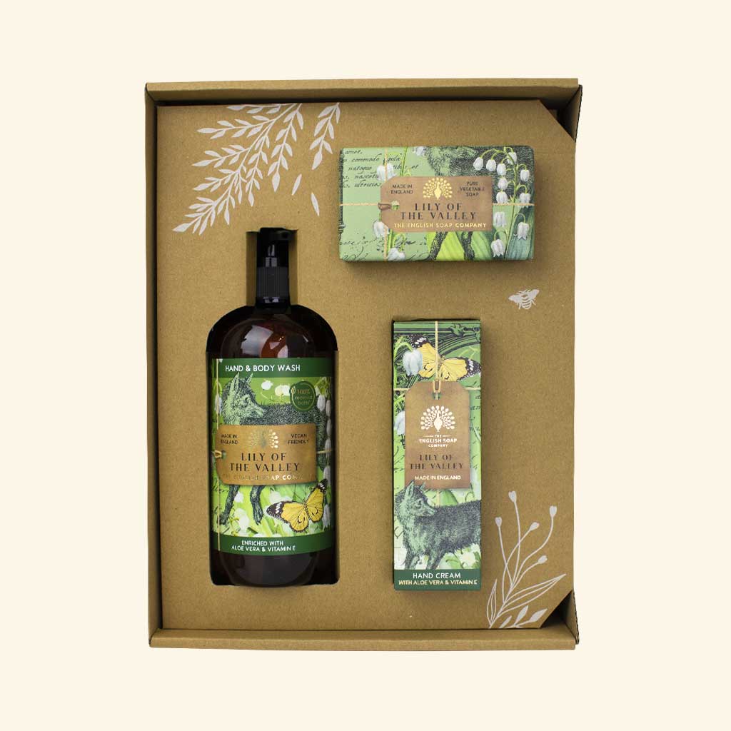 English Soap Company Anniversary Hand & Body Gift Set Lily of The Valley