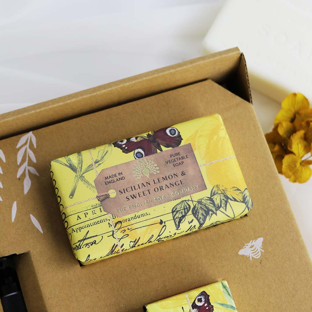 English Soap Company Anniversary Hand & Body Gift Set Sicilian Lemon & Sweet Orange