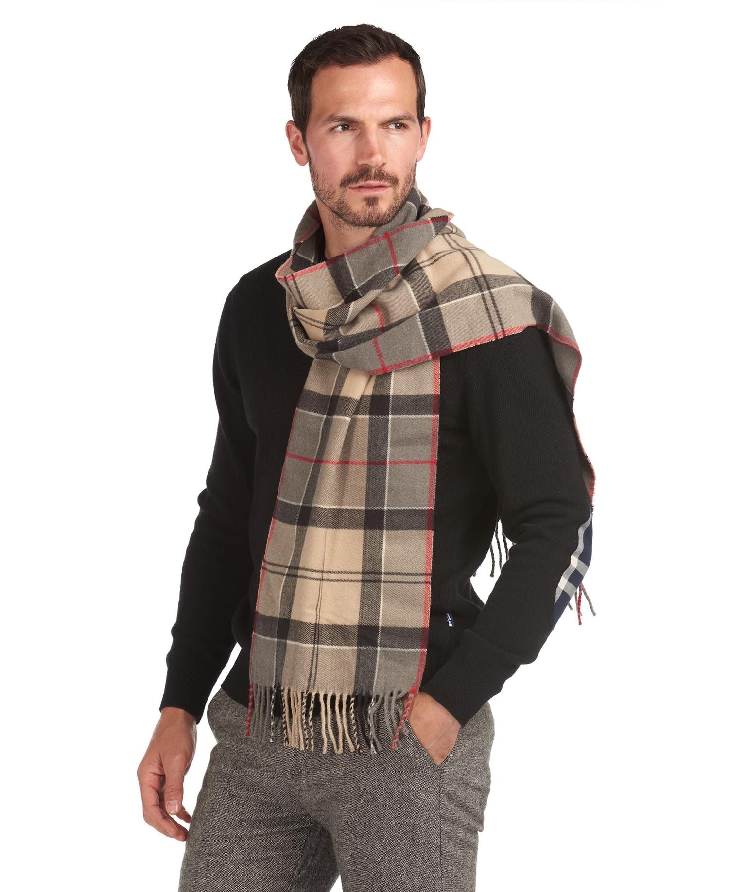 Barbour check hot sale scarf