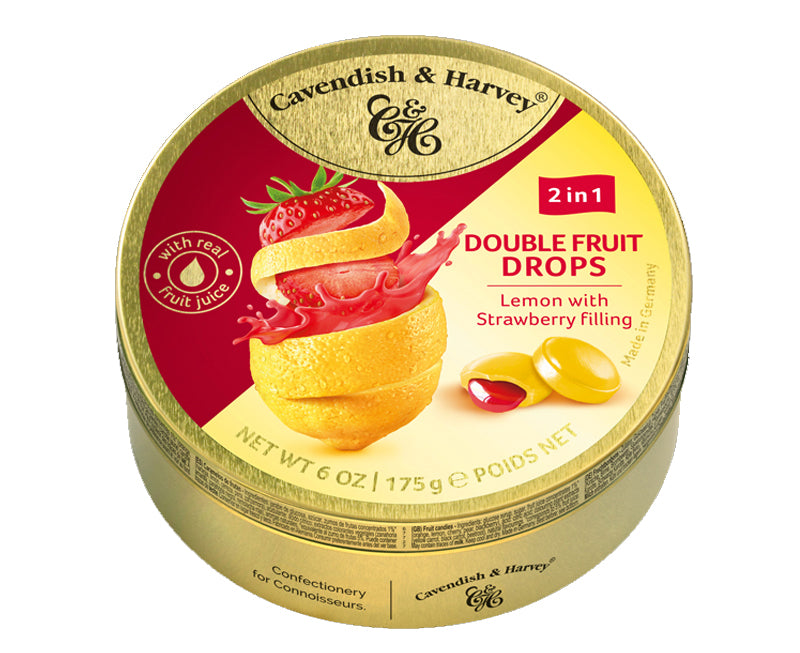 Cavendish & Harvey Double Fruit Drops – Lemon with Strawberry