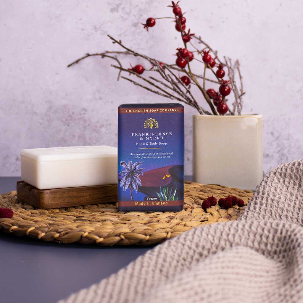 English Soap Company Wintertide Frankincense and Myrrh Soap