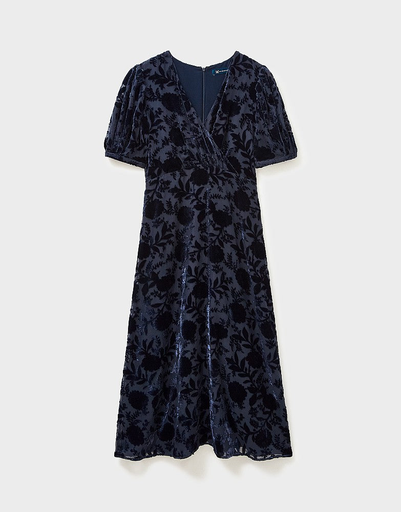 Crew Clothing Dorothy Velvet Devore Dress