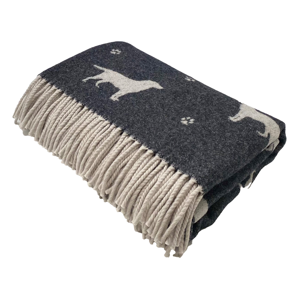 The Isle Mill Labrador Throw - Black