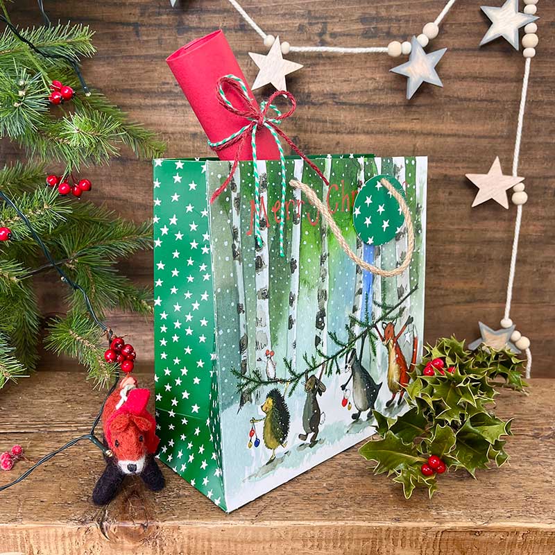 Alex Clark Christmas Friends Medium Gift Bag