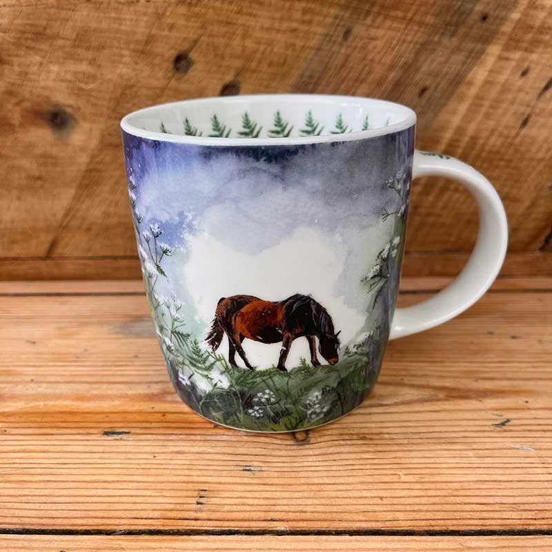 Alex Clark Horse and Cow Parsley Mug