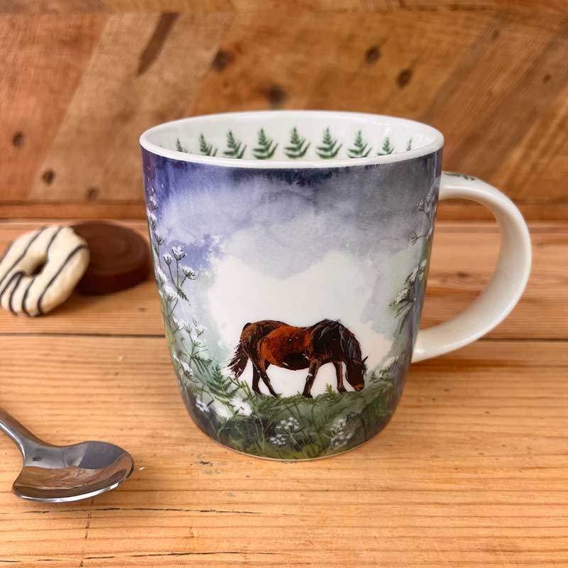 Alex Clark Horse and Cow Parsley Mug