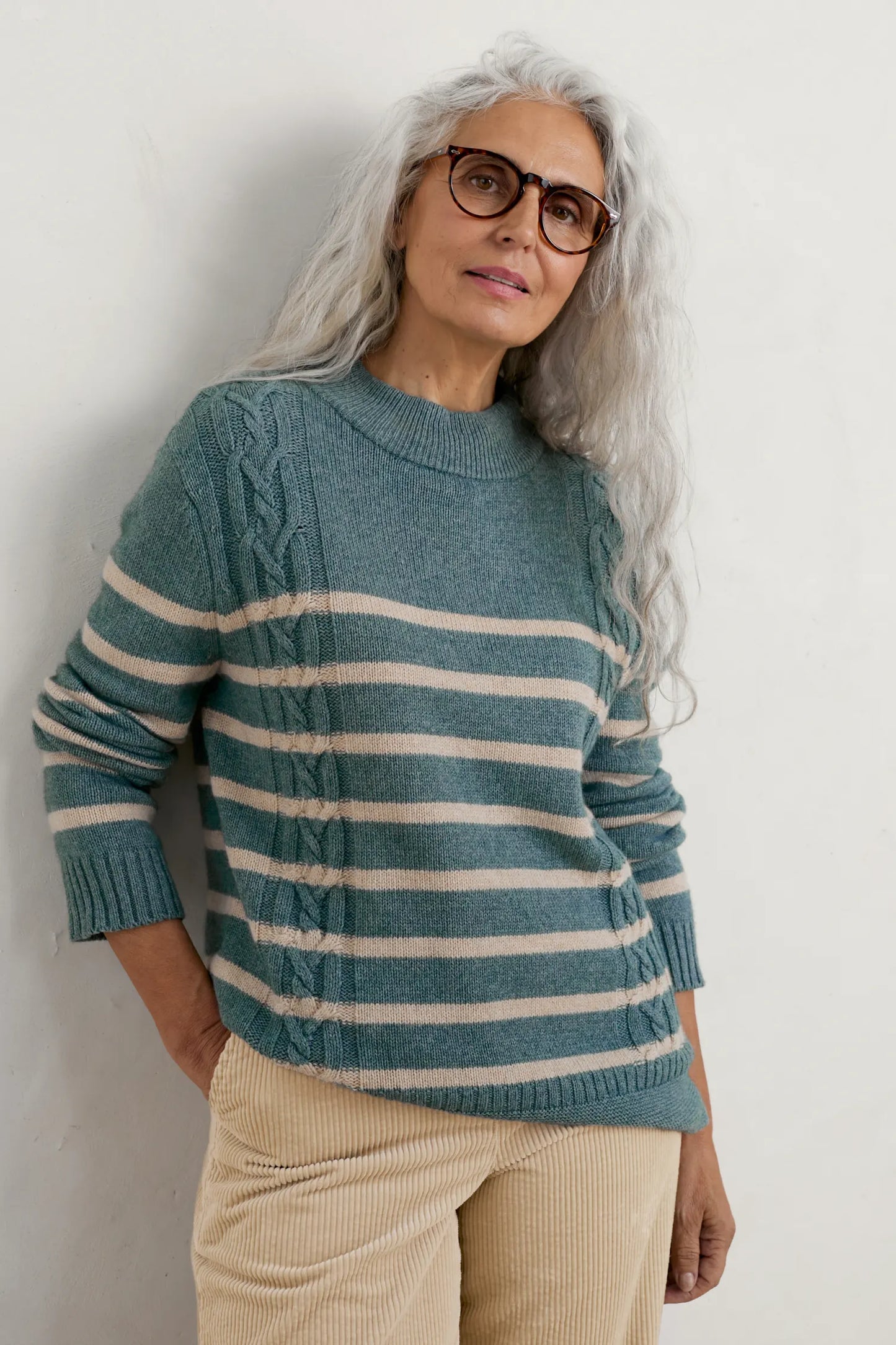 Seasalt Jetty Reach Striped Jumper