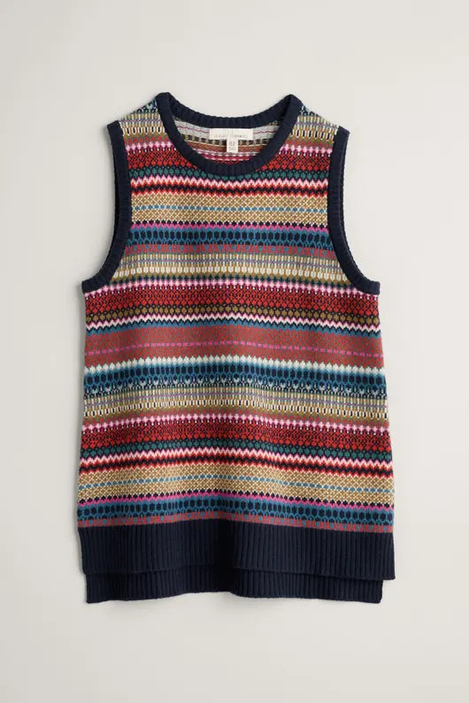 Seasalt Coupling Fair Isle Knitted Vest