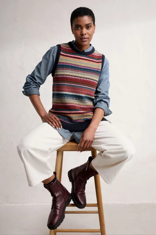 Seasalt Coupling Fair Isle Knitted Vest