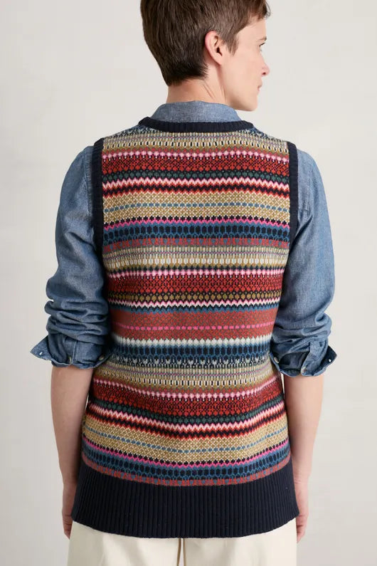 Seasalt Coupling Fair Isle Knitted Vest