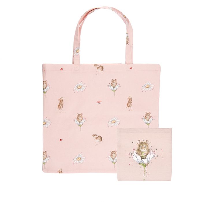 Wrendale Oops a Daisy Mouse Foldable Shopper Bag