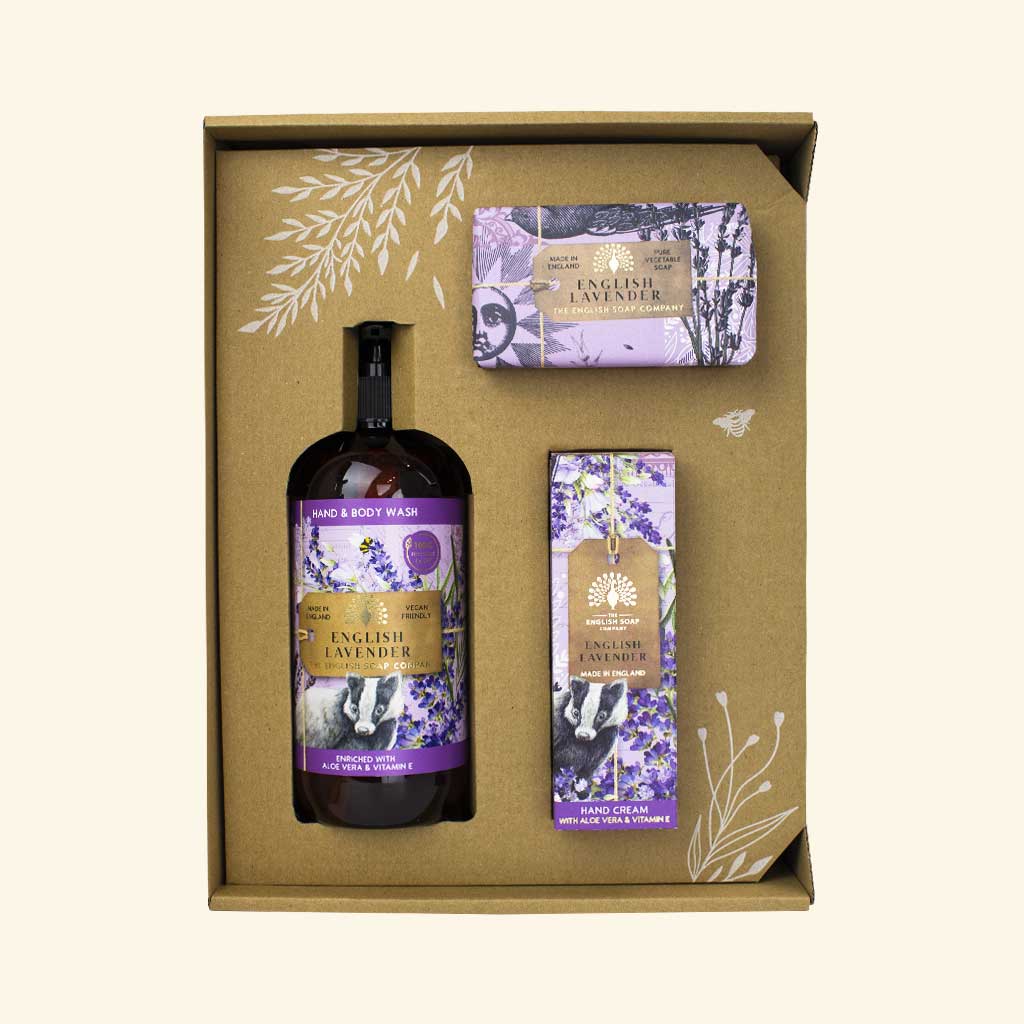 English Soap Company Anniversary Hand & Body Gift Set English Lavender