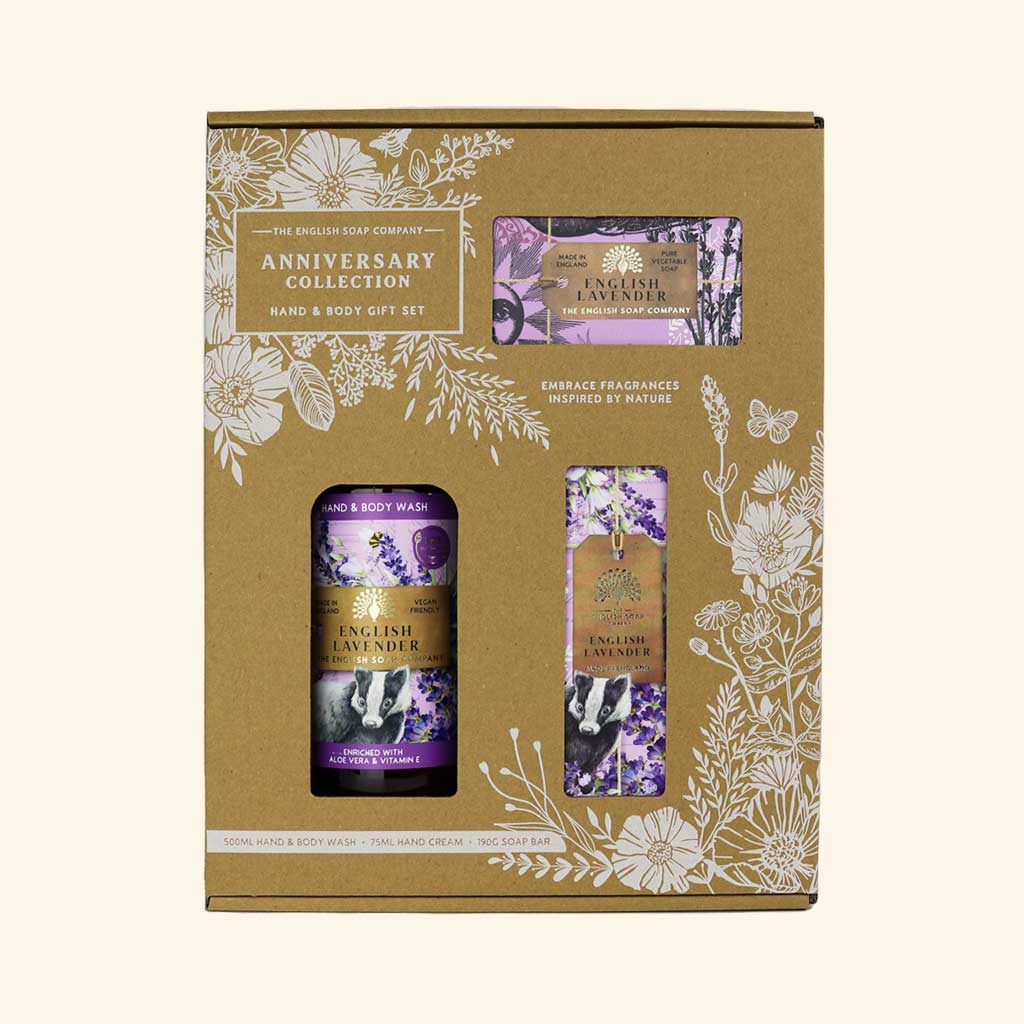 English Soap Company Anniversary Hand & Body Gift Set English Lavender