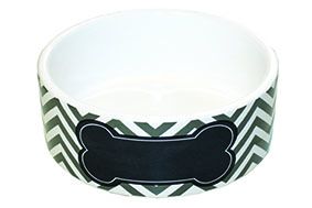 Happy Pet Pet Bowl Chevron Medium