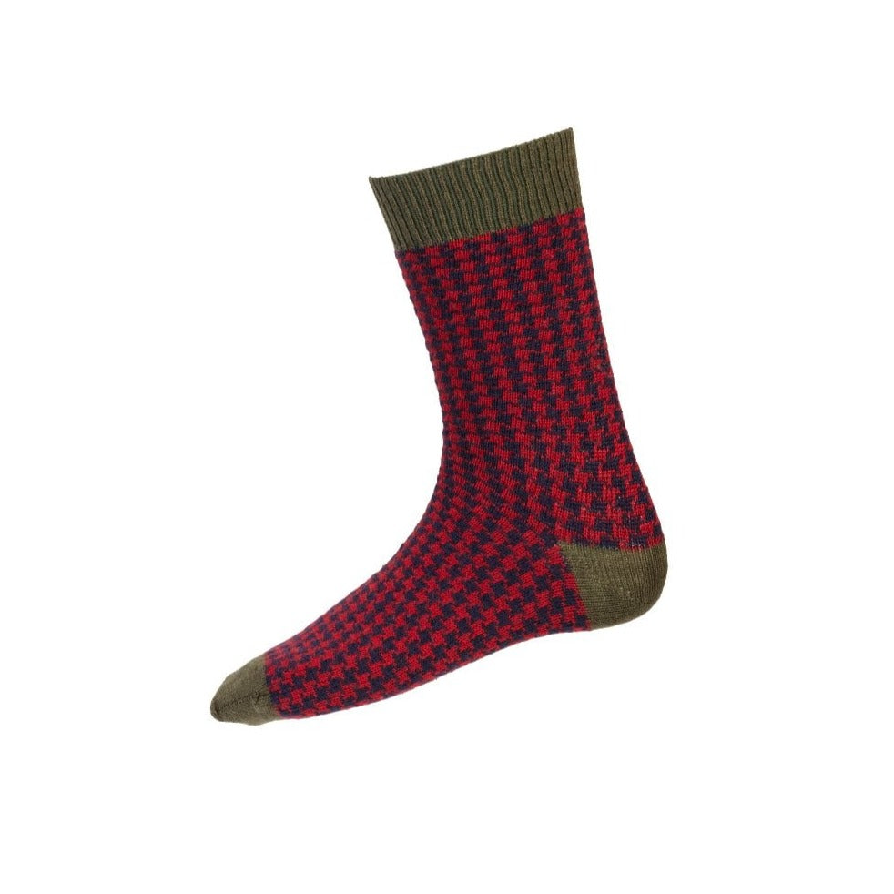 House of Cheviot Houndstooth Casual Socks