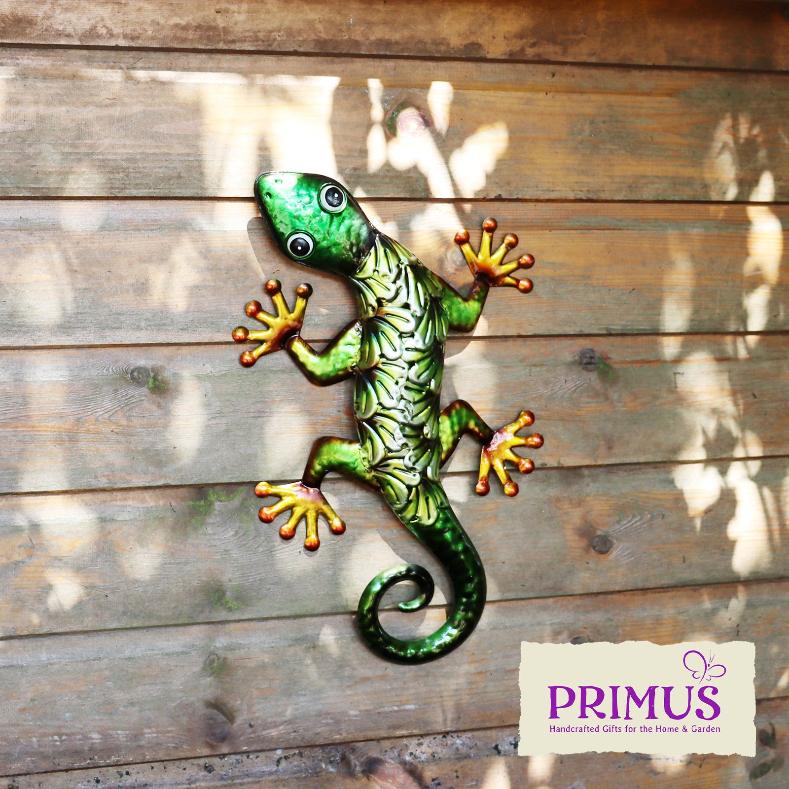 Primus Green Gecko Metal Wall Art