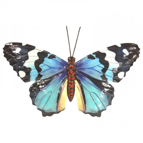 Primus Medium Metal Blue Butterfly Wall Art