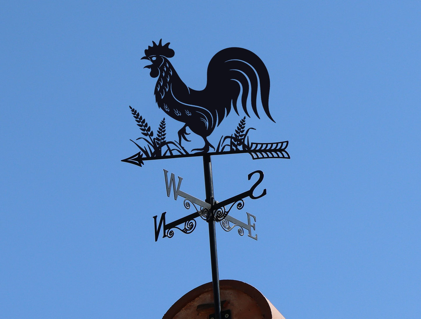 Primus Weathervanes Metal Cockerel Silhouette 34cm