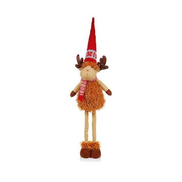 Premier 1m Fluffy Standing Deer with Red Hat Plush