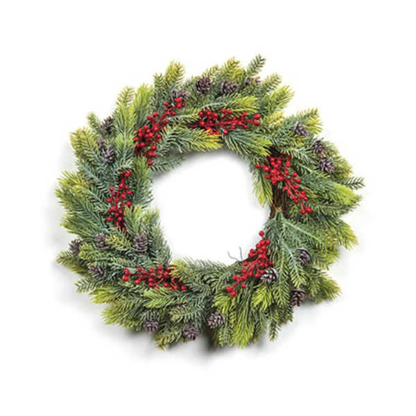 Premier 45cm Pine and Berry Wreath