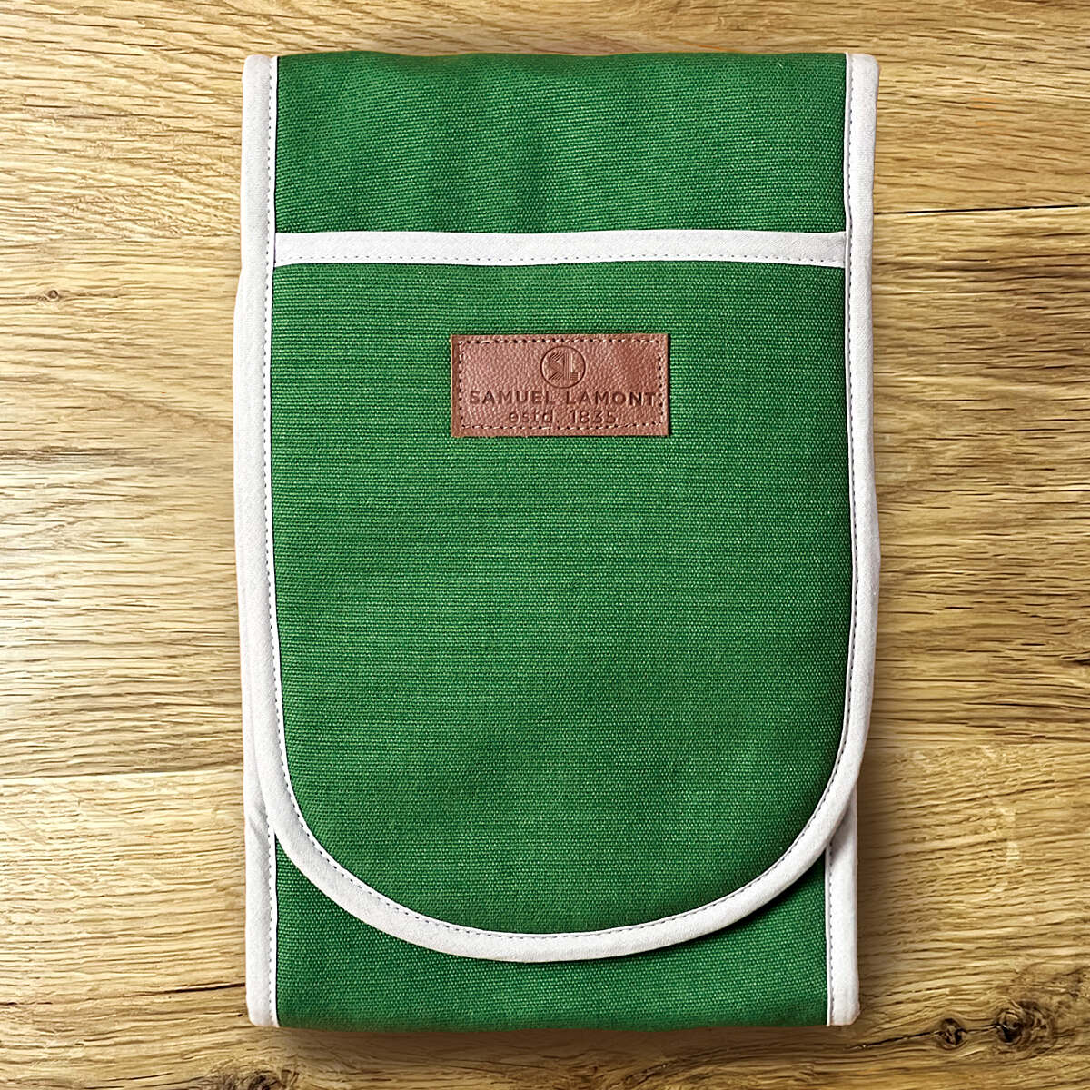 Samuel Lamont Green Canvas Double Oven Glove