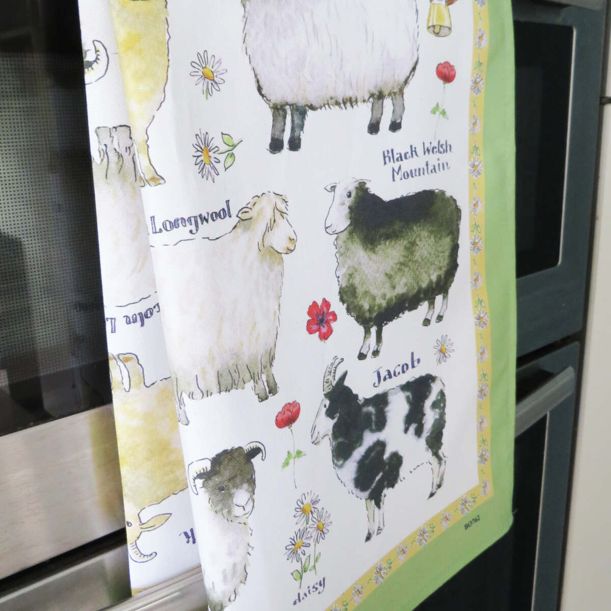 Samuel Lamont Sheep Breeds Linen Union Tea Towel