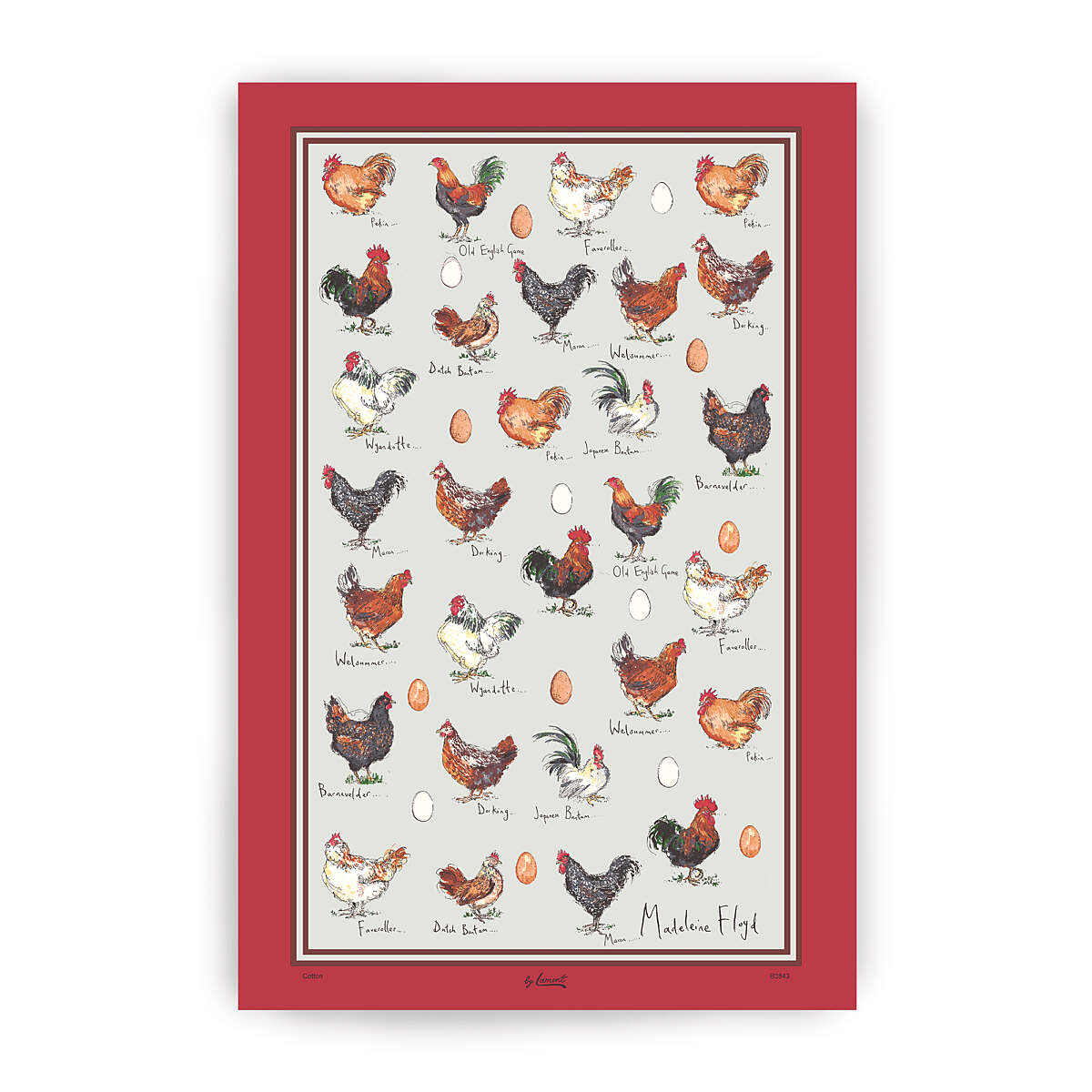 Samuel Lamont Chicken and Egg Tea Towel