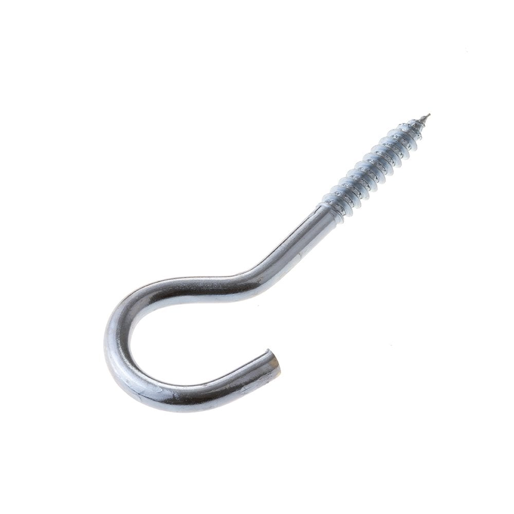 Zinc Plated Screw Hook 55mm x 8g - Singles