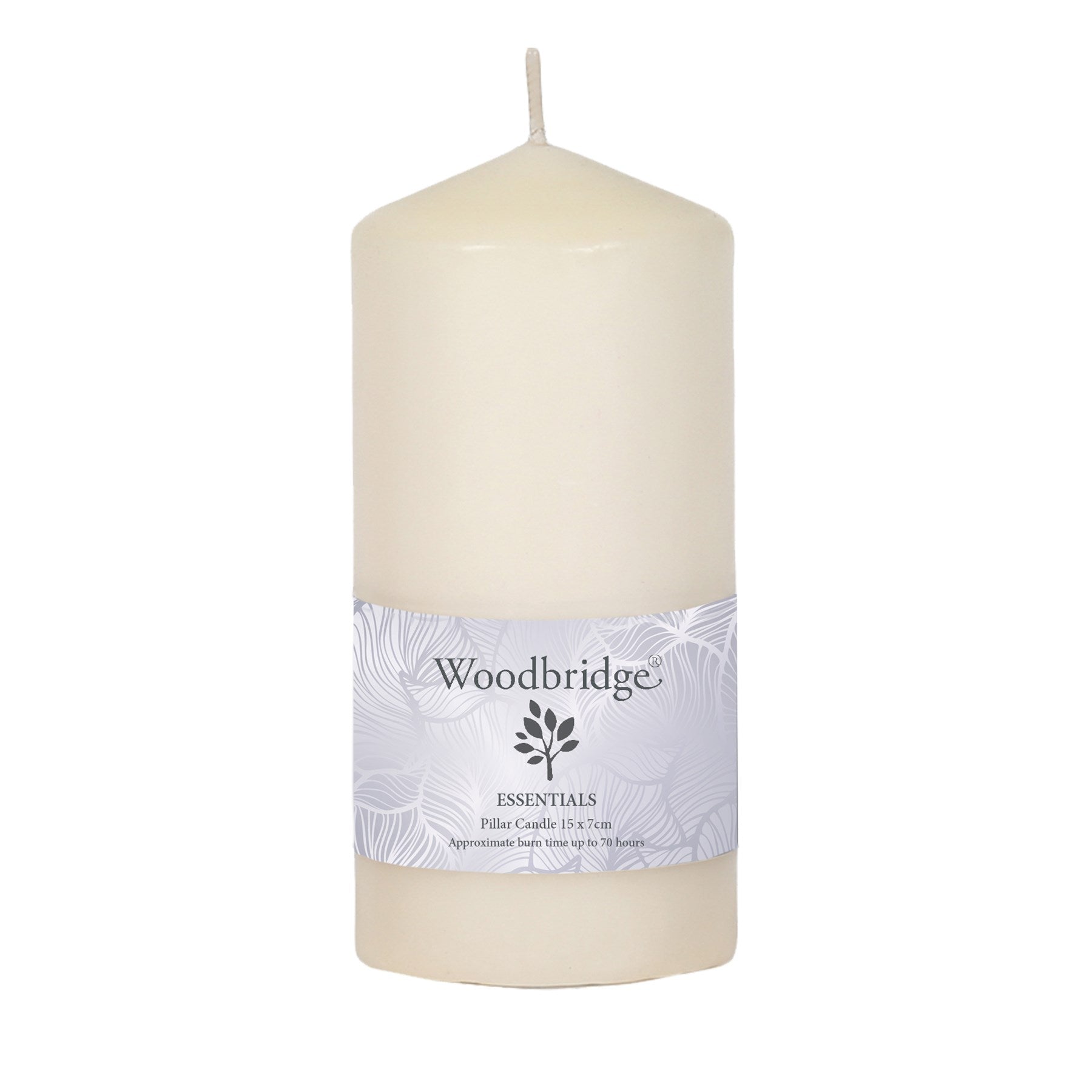 Woodbridge Ivory Unscented Pillar Candle